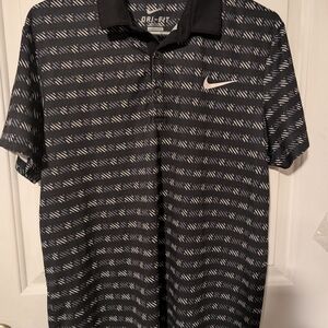 Nike Men's Black Polo Shirt Size Medium